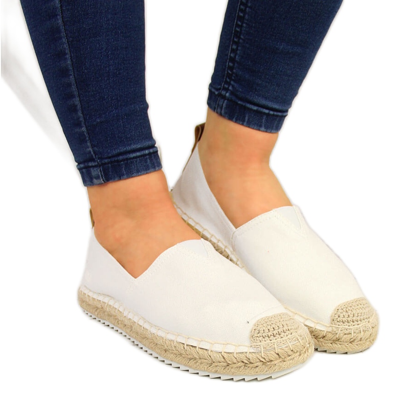 White Big Star HH274493 Weiße Textil-Espadrilles für Damen