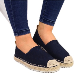 Marineblaue Espadrilles für Damen Big Star HH274500 navy blau