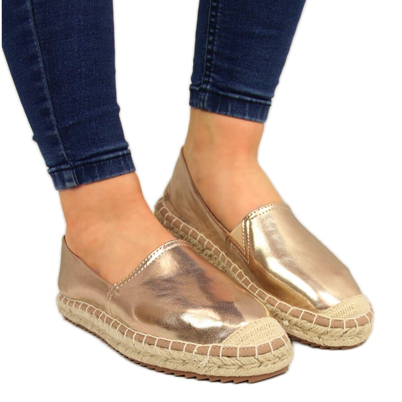 Damen-Espadrilles mit Kunstleder, goldener Big Star HH274503