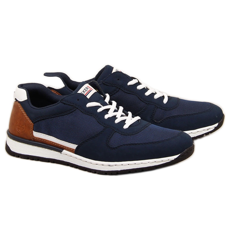 Lässige marineblaue Sportschuhe für Herren Rieker B5129 navy blau