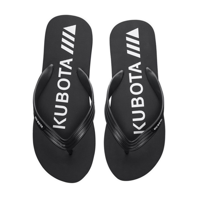 Schwarze Kubota Pool-Flip-Flops für Herren
