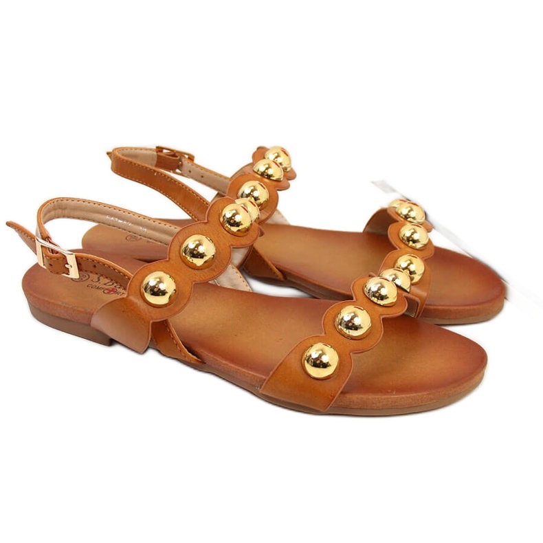 S.Barski Flache Sandalen für Damen camel S. Barski braun