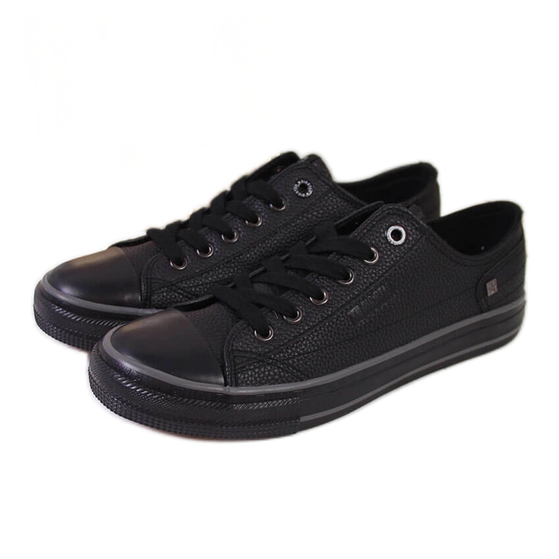 Low-top Big Star II274002 aus schwarzem Kunstleder