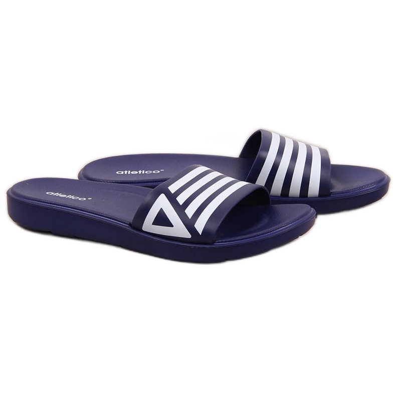 Marineblaue Badeschuhe für Herren von Atletico navy blau