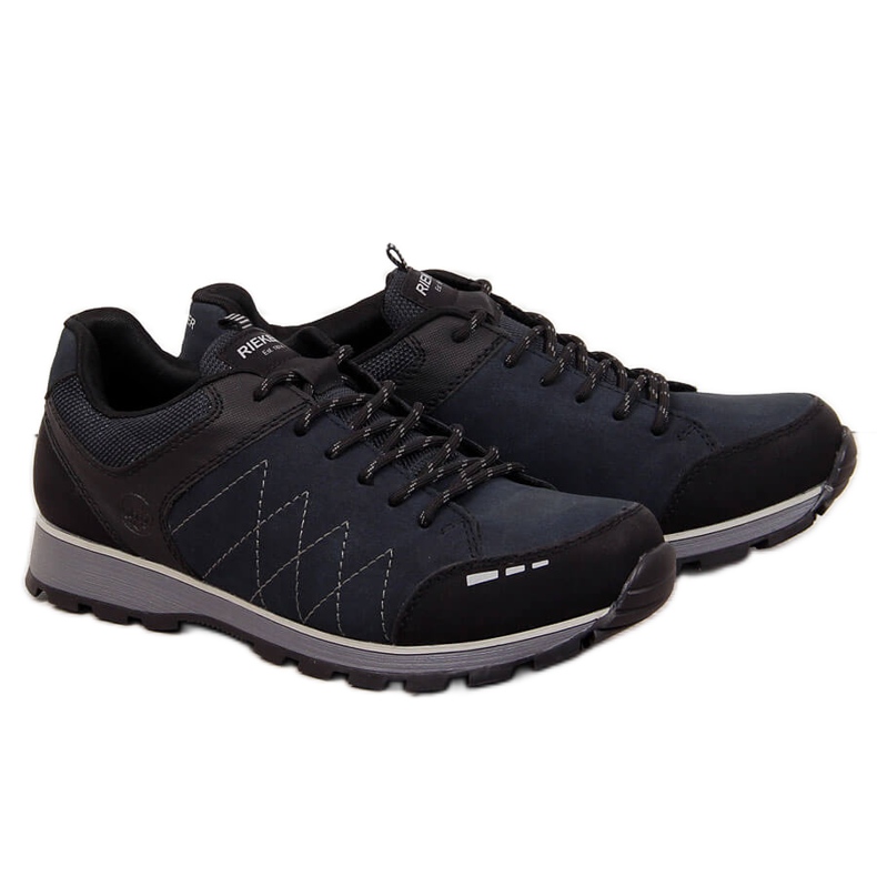 Marineblaue Herrenschuhe Rieker B5720-01