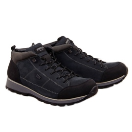 Marineblaue Rieker F5740-00 warme Herrenstiefel