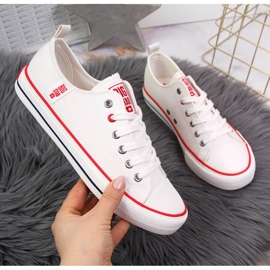 Low-Top-Sneaker aus weißem Kunstleder Big Star JJ274130