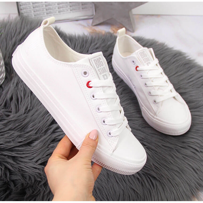 Low-Top aus weißem Textil Big Star JJ274001