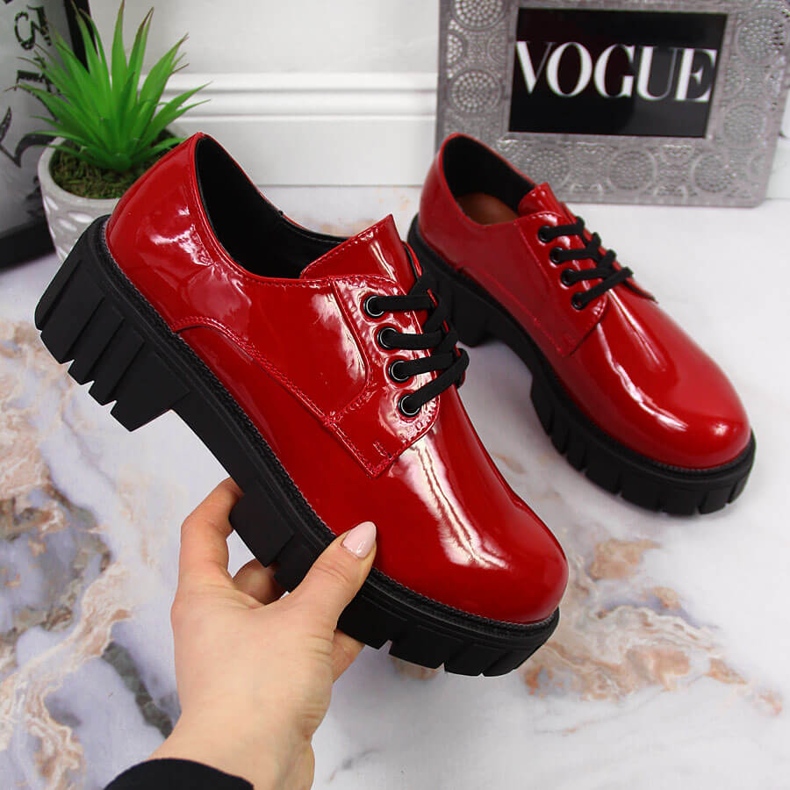 Damenstiefel mit Plateau rot Laura La.Fi