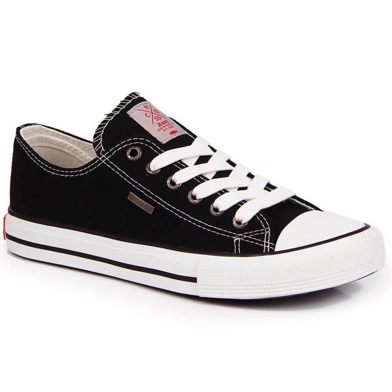 Schwarze Cross Jeans JJ2R4011C Low-Top-Sneakers