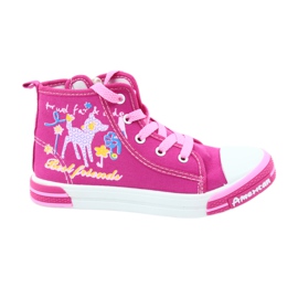 American Club Rosa Sneakers mit Reißverschluss American TEN13 blau