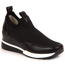 Schwarze Keilschuhe für Damen Potocki