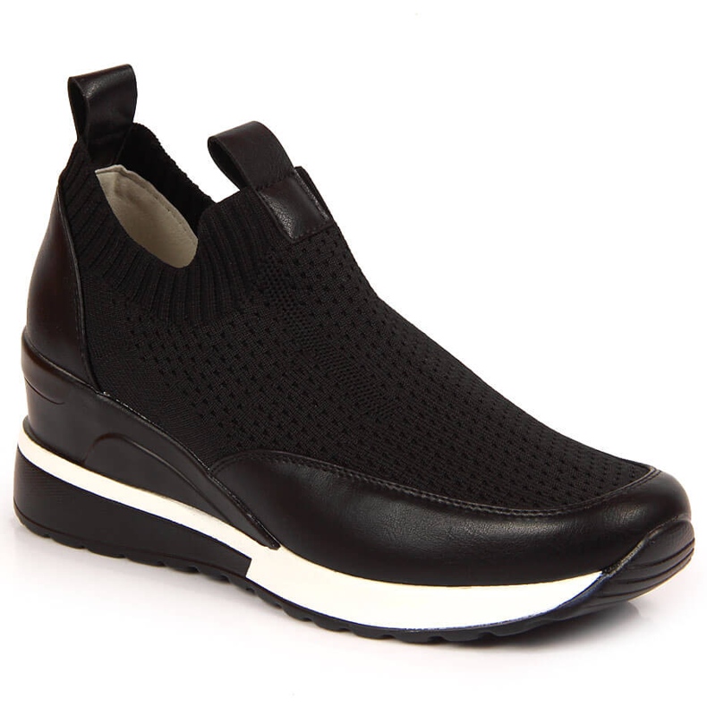 Schwarze Keilschuhe für Damen Potocki