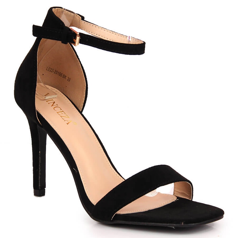 Schwarze Vinceza High Heels Sandalen