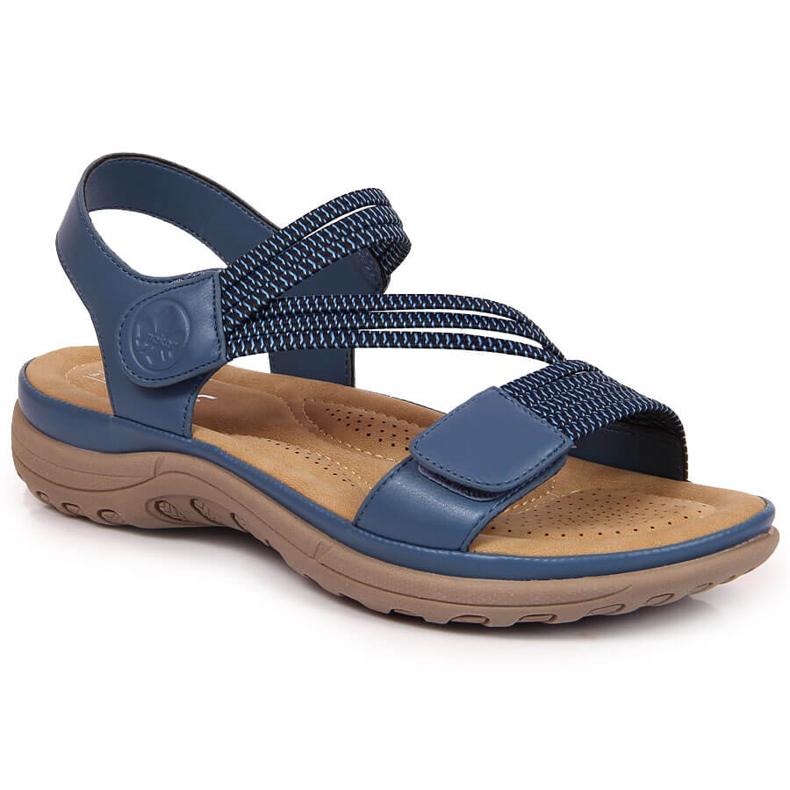 Damen Sportsandalen mit Klettverschluss blau Rieker V8873-14