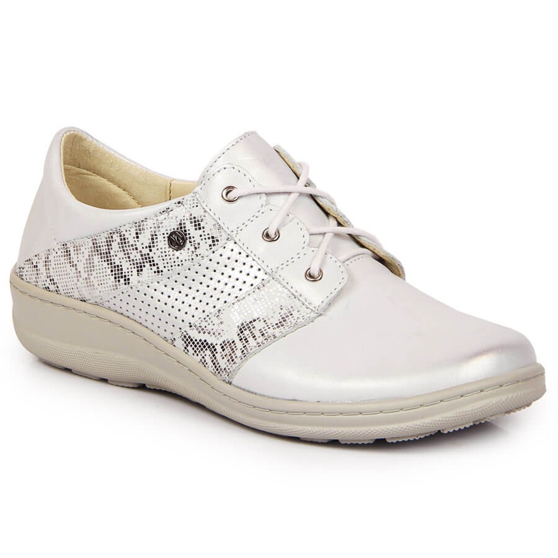 Bequemer Damen Lederschuh, silber Helios 399 silber-