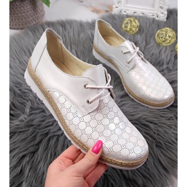 Bequemer Damen Lederschuh, silber Helios 401 silber-