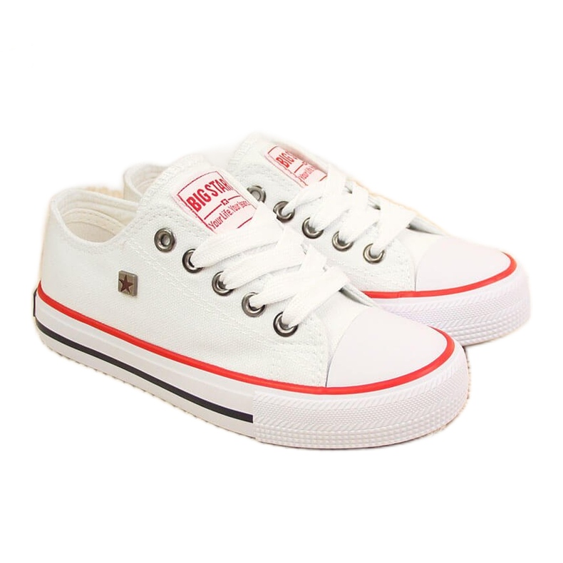 Weiße Kinderturnschuhe Big Star FF374200 ['weiß']