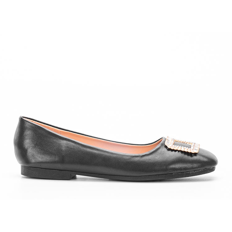 Rhondas schwarze Ballerinas