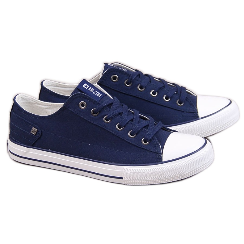 Marineblaue Low-Top-Sneaker Big Star DD174270 für Herren navy blau
