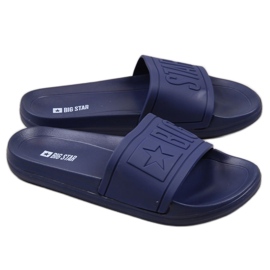 Strandhausschuhe aus Gummi für Kinder marineblau Big Star DD374155 navy blau