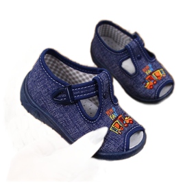 Hausschuhe Jungen Sandalen nach Hause marineblau Nazo