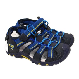 Jungensandalen mit Klettverschluss American Club marineblau navy blau