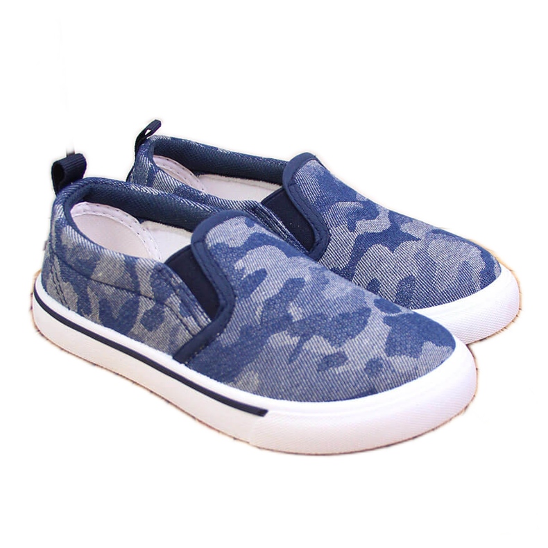 Turnschuhe zum Hineinschlüpfen für den Kindergarten marineblau Atletico navy blau