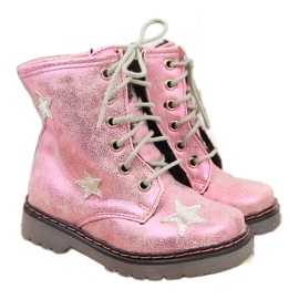 Rosa warme Mädchenstiefel Kornecki 6216