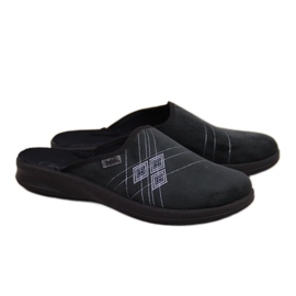 Schwarze Befado Herrenhausschuhe