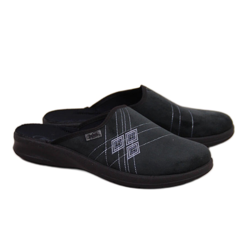 Schwarze Befado Herrenhausschuhe