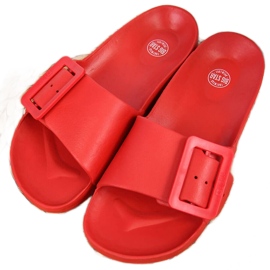 Strandpantoffeln aus rotem Schaum für Damen Big Star FF274A385