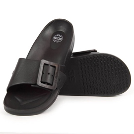 Strandhausschuhe aus schwarzem Schaum für Damen Big Star FF274A389