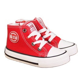 Kinderturnschuhe mit Reißverschluss rot Big Star HH374086