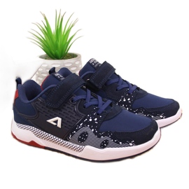 American Club marineblaue Sportschuhe für Kinder mit Klettverschluss navy blau