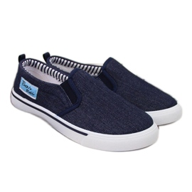 Marineblaue Slip-on-Sneaker für Herren von Atletico navy blau