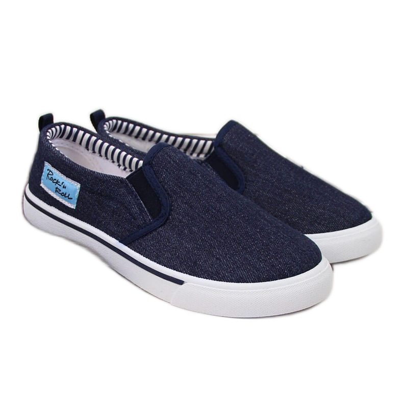 Marineblaue Slip-on-Sneaker für Herren von Atletico navy blau
