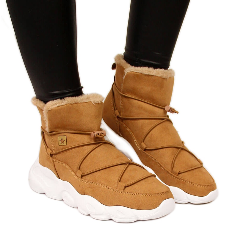 Damen Schneestiefel Kamel Big Star II274266 braun