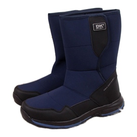 Wasserdichte Schneestiefel für Damen mit Klettverschluss marineblau DK