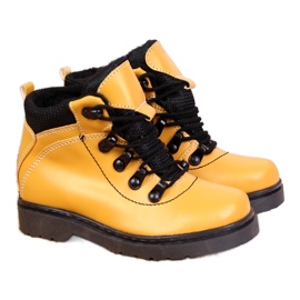 Stiefel für Jungen, warmes Kamel Kornecki 6737 gelb