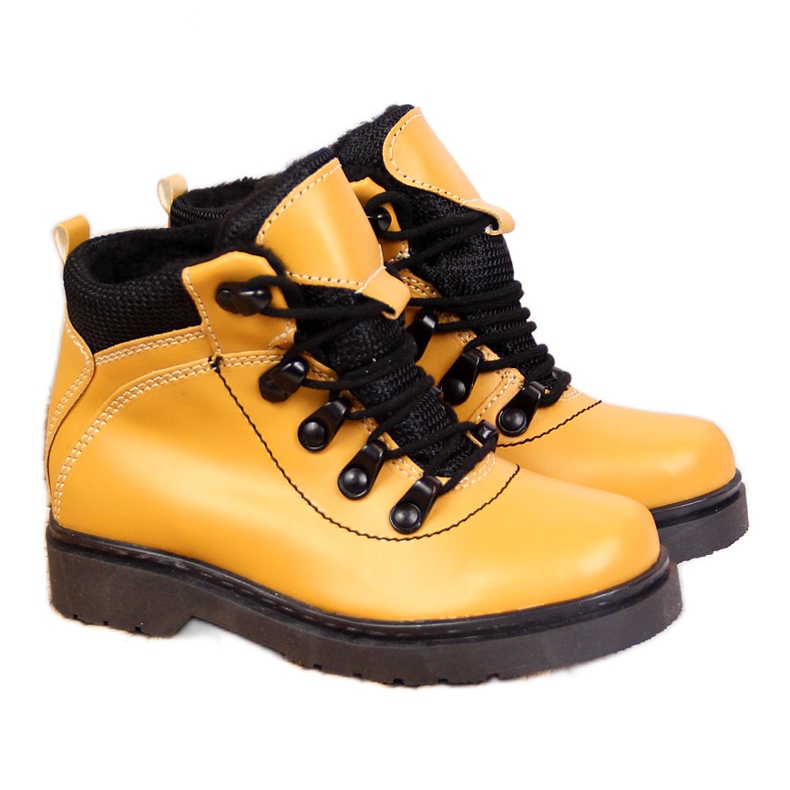 Stiefel für Jungen, warmes Kamel Kornecki 6737 gelb