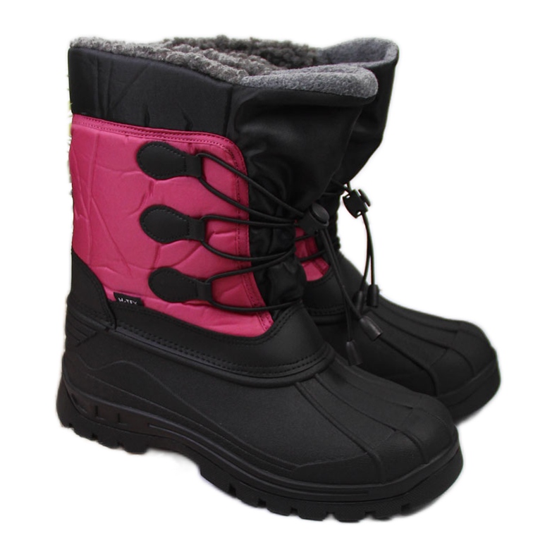 Wasserdichte, isolierte Schneestiefel für Damen rosa Gallop schwarz