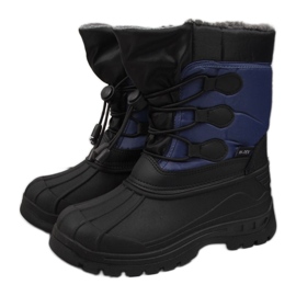 Dunkelblaue Schneeschuhe für Kinder Galop schwarz marineblau