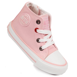 Mädchenturnschuhe mit Reißverschluss Big Star HH374087 rosa