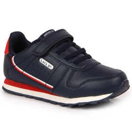 American Club marineblaue Sportschuhe mit Klettverschluss für Kinder navy blau