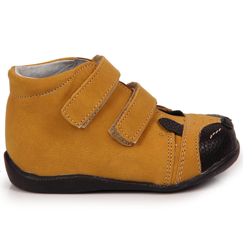 Jungenschuhe mit Klettverschluss camel Kornecki 6448 braun