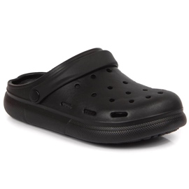 Schwarze Flip-Flops aus schwarzem Schaumstoff von Atletico