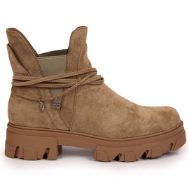 Schwarze Jodhpur-Stiefel für Damen, beige, Filippo