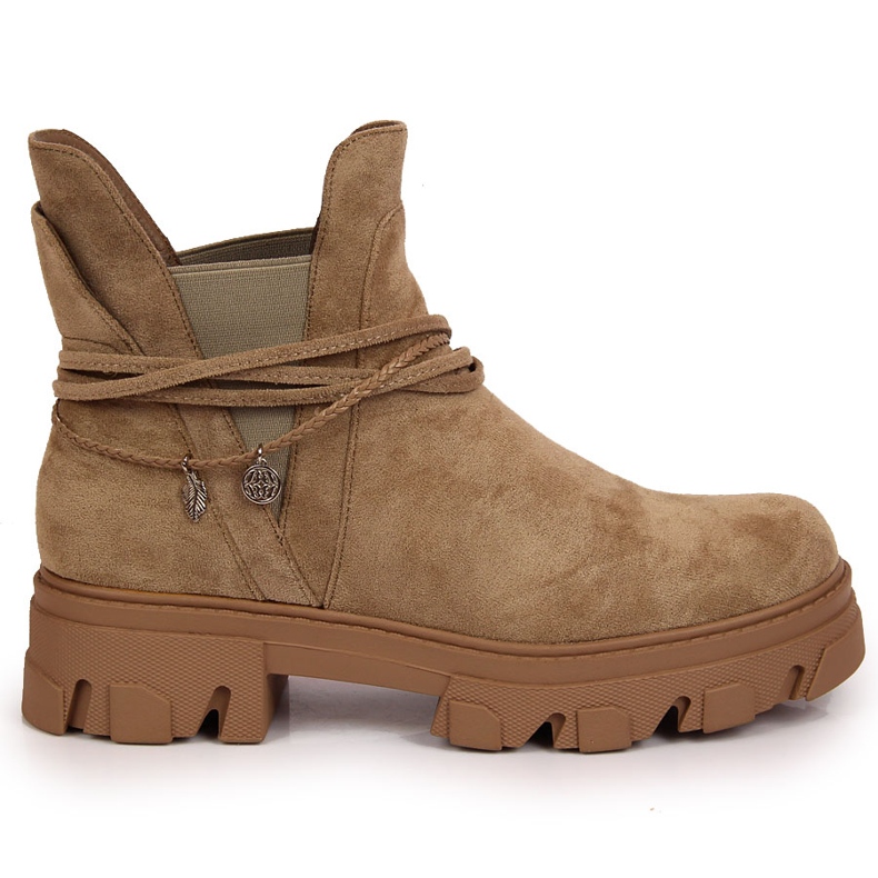 Schwarze Jodhpur-Stiefel für Damen, beige, Filippo