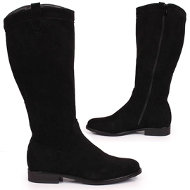S.Barski Schwarze Springstiefel für Damen S. Barski